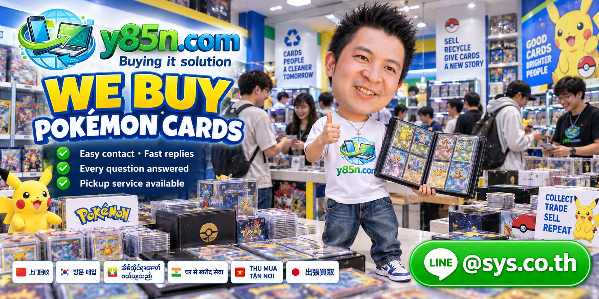 Y85N.com Pokémon card buying overview