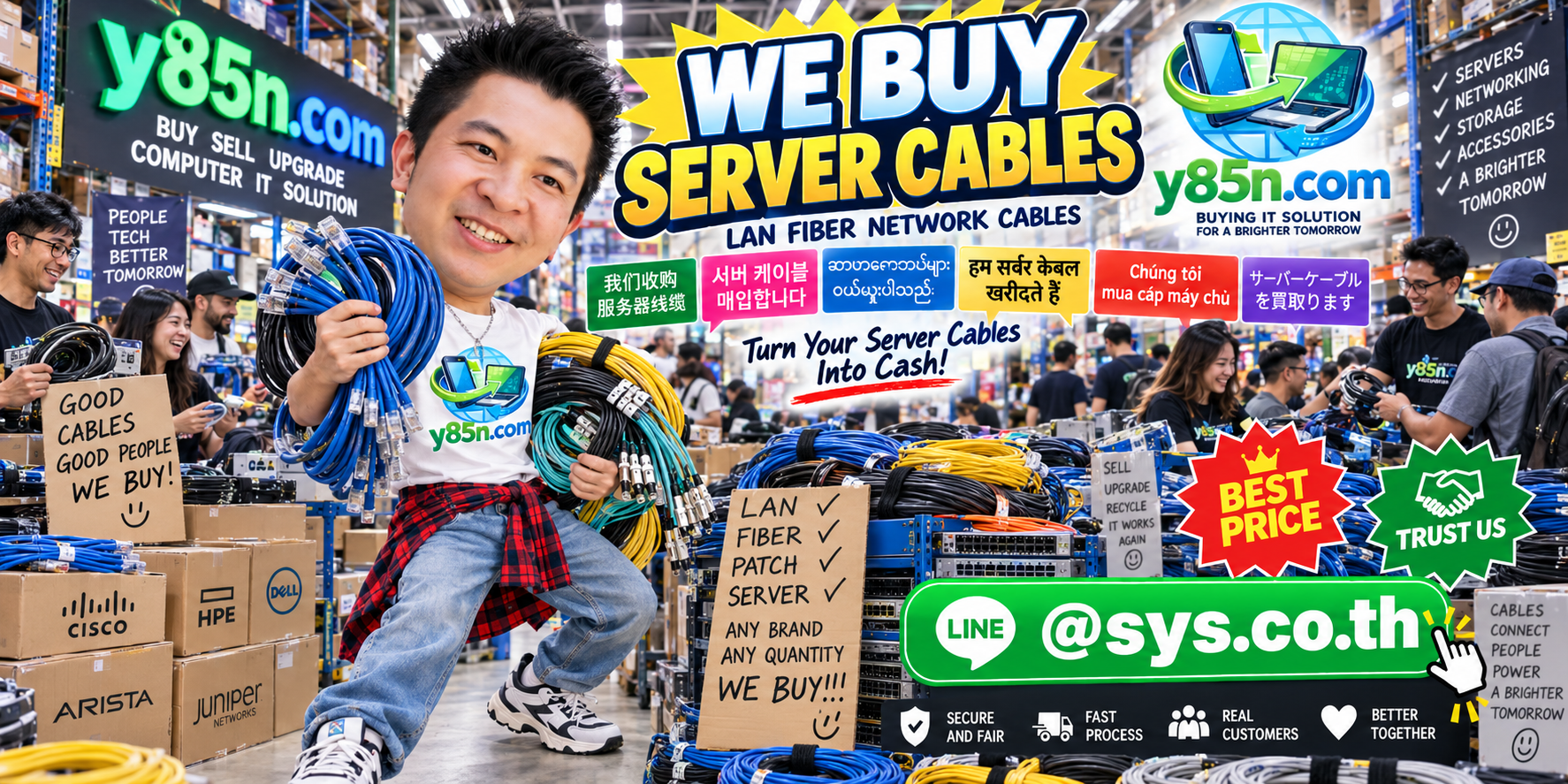 Y85N.com electrical cables server buying warehouse