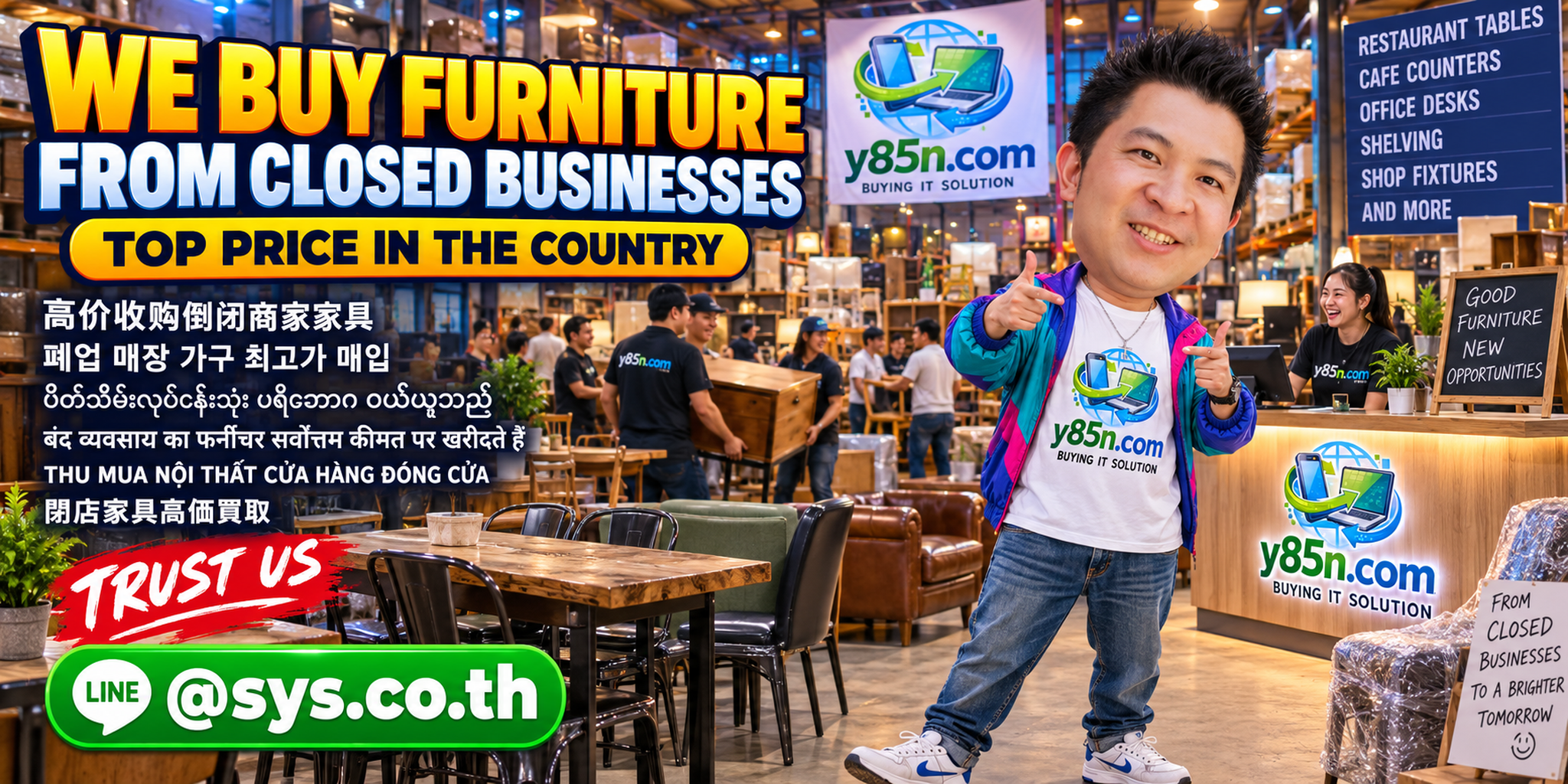 Y85N.com final business furniture buying warehouse visual