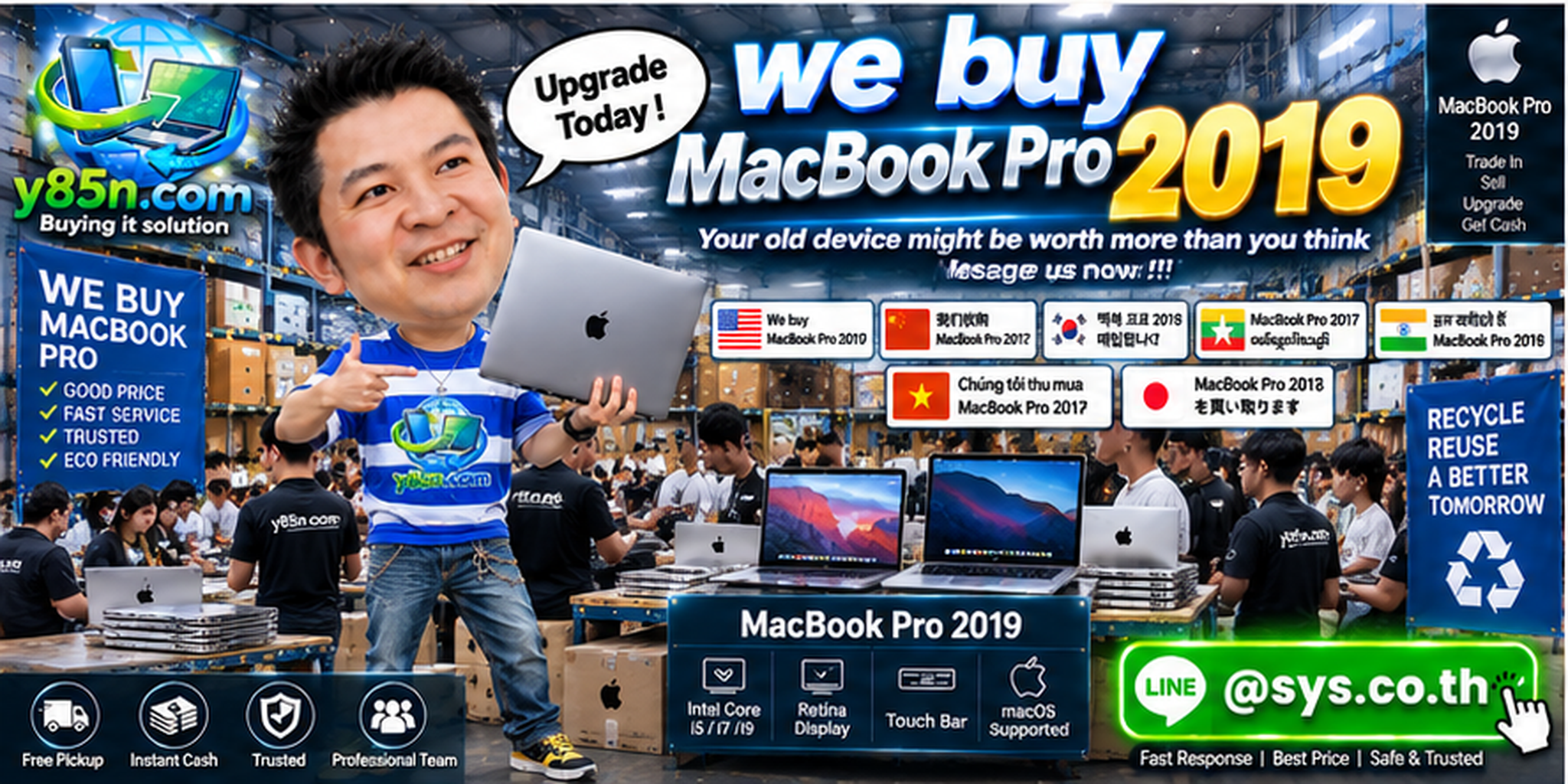 We buy MacBook Pro 2019 in Thailand
