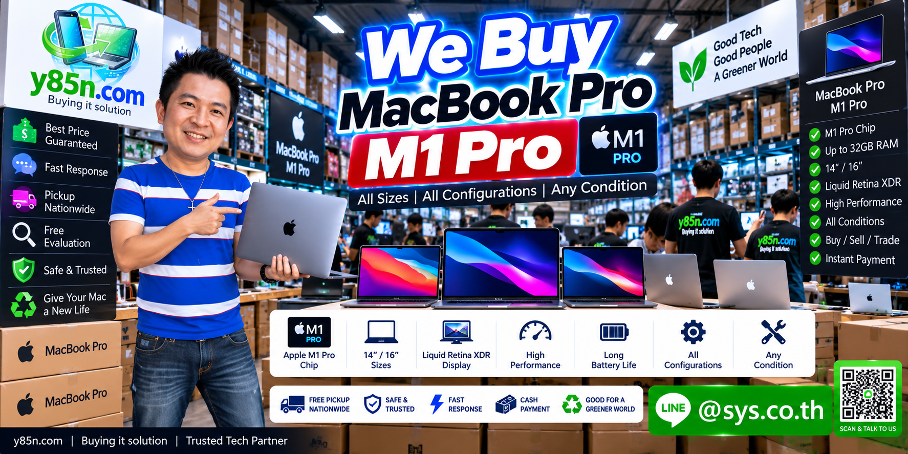 Y85N.com ending banner for MacBook Pro M1 Pro buying in Thailand