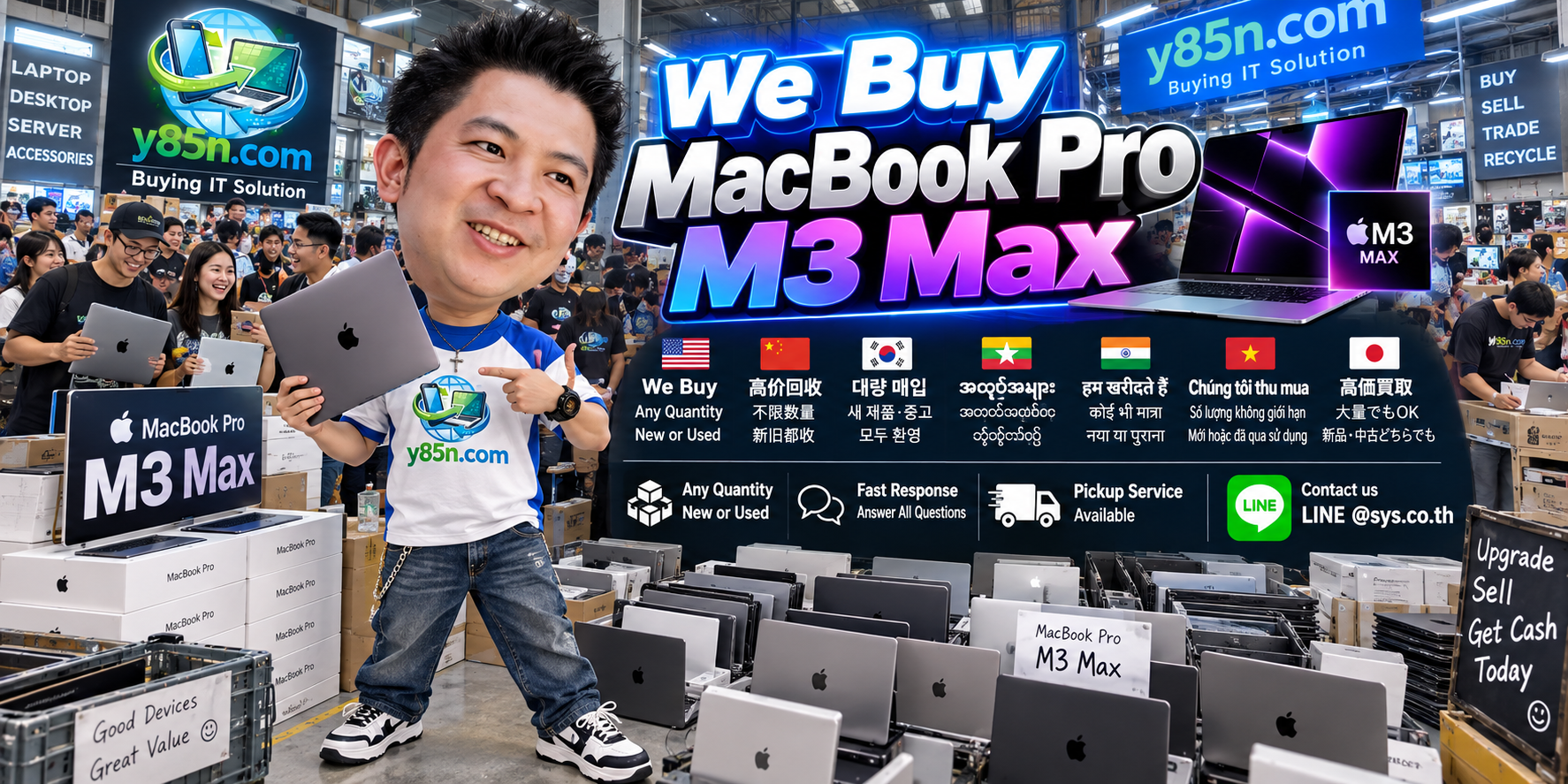 Y85N.com ending banner for MacBook Pro M3 Max buying in Thailand