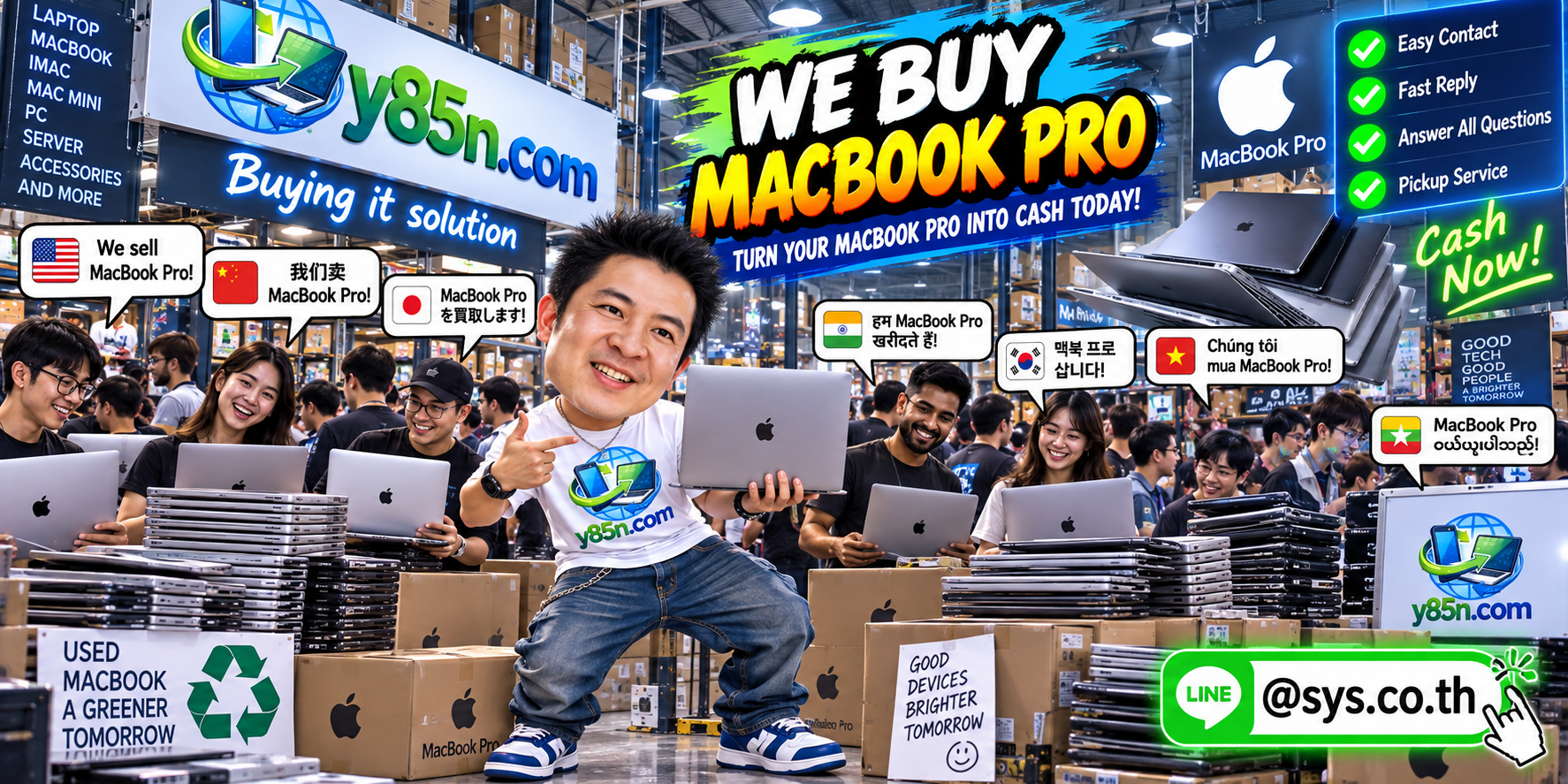 Contact Y85N.com on LINE at @sys.co.th