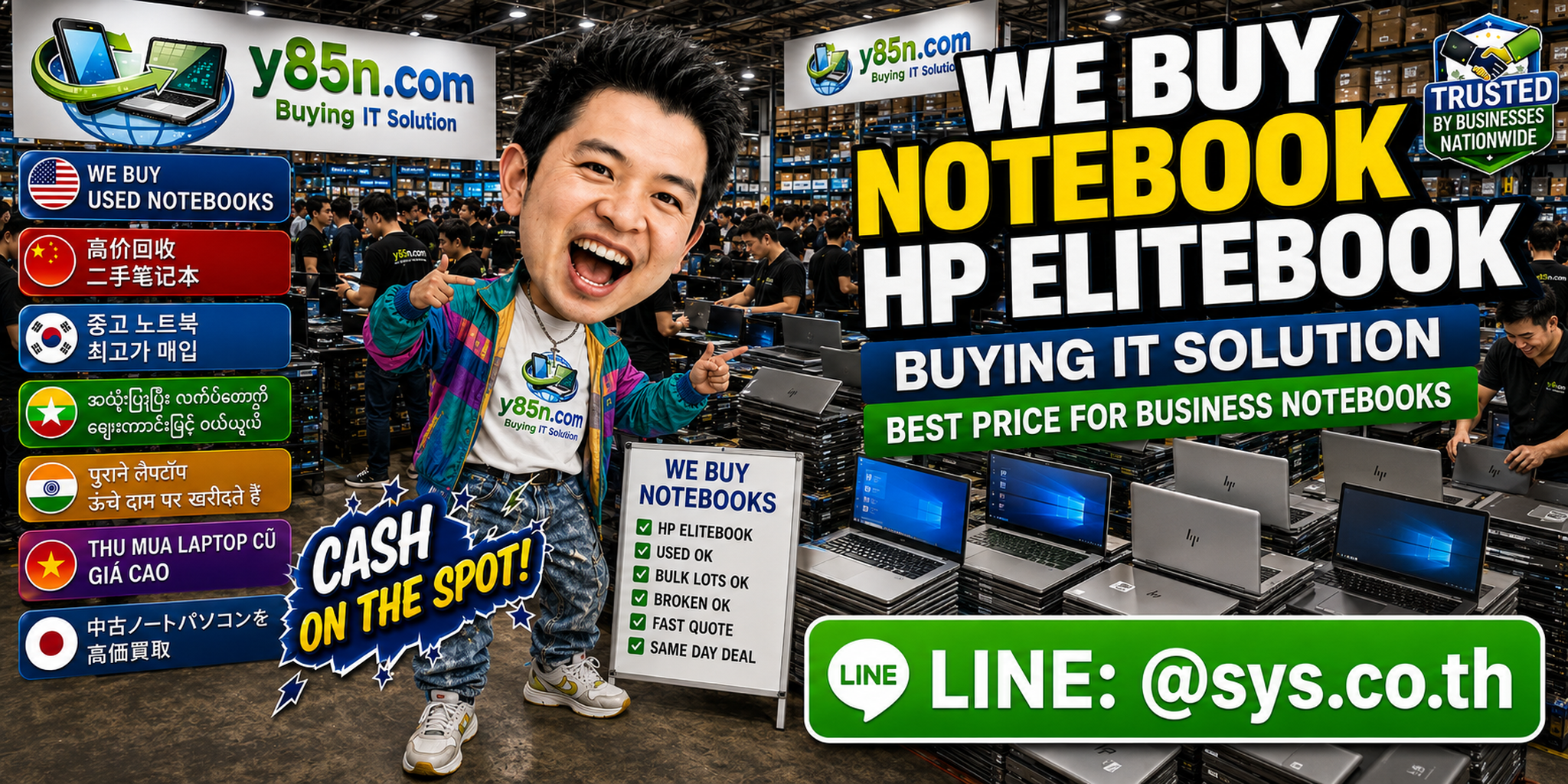 Y85N.com HP EliteBook business notebook buying warehouse