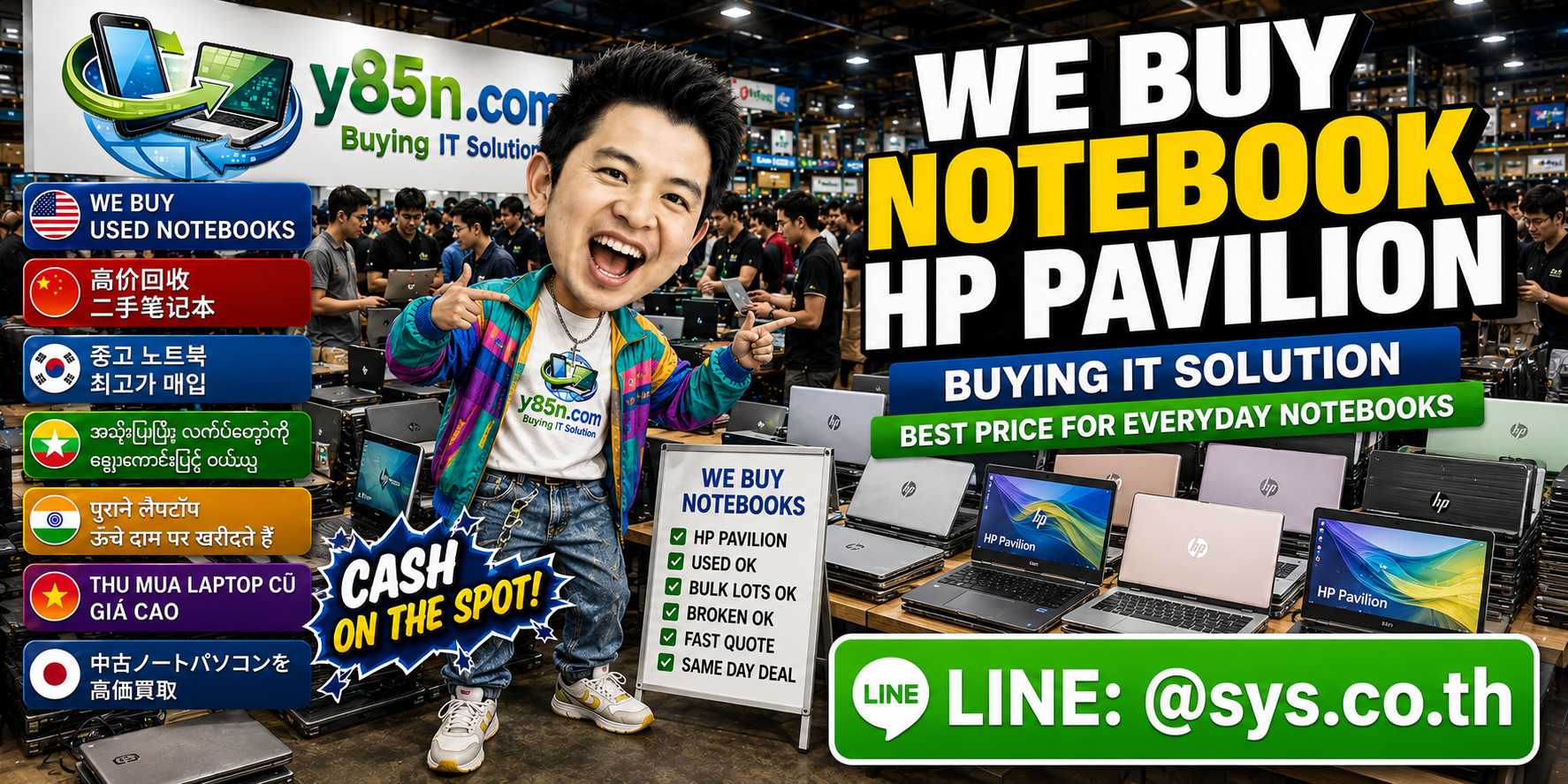 HP Pavilion notebook buying service with international seller support at Y85N.com
