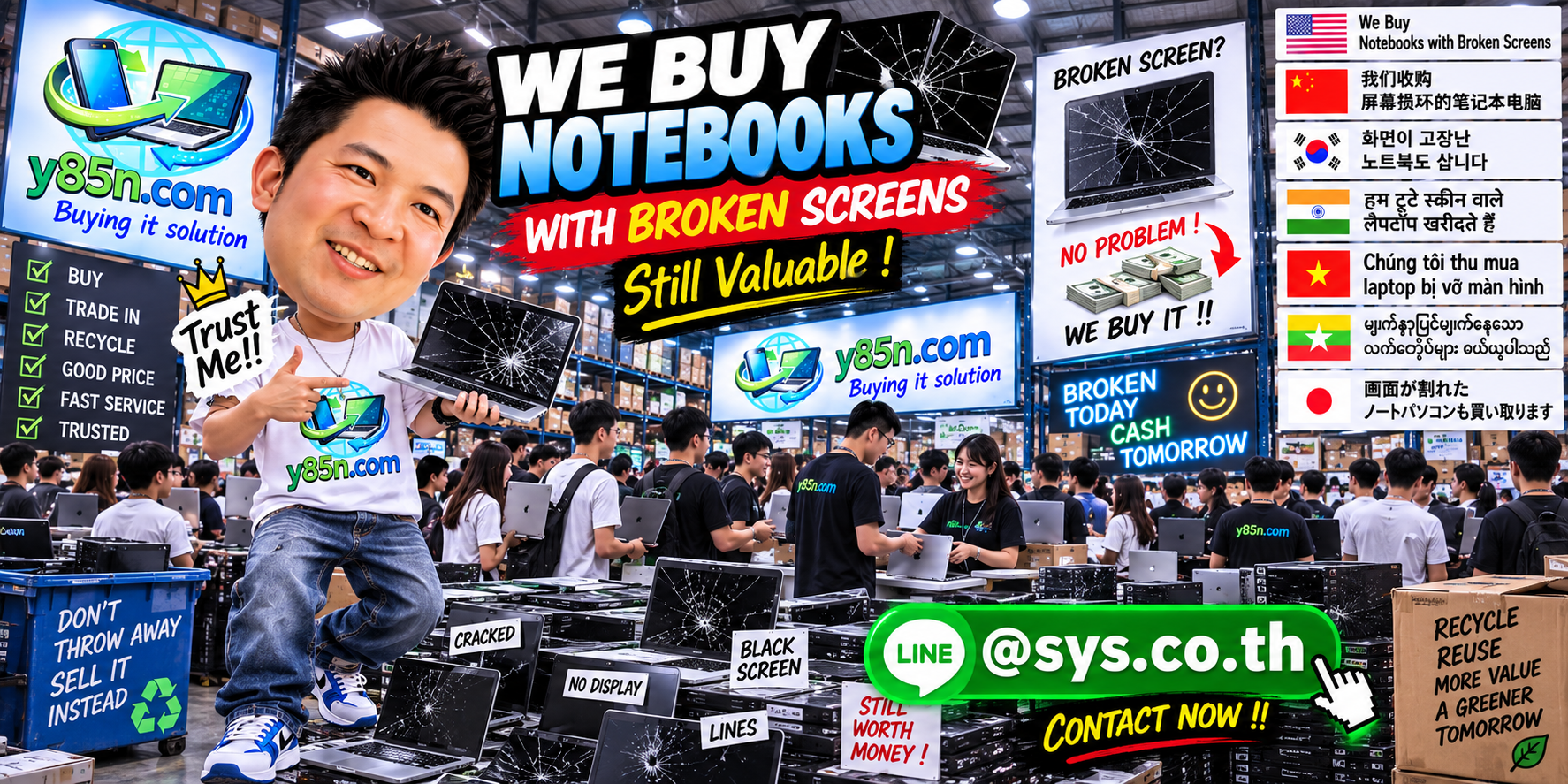 Y85N.com ending banner for Apple iMac buying in Thailand