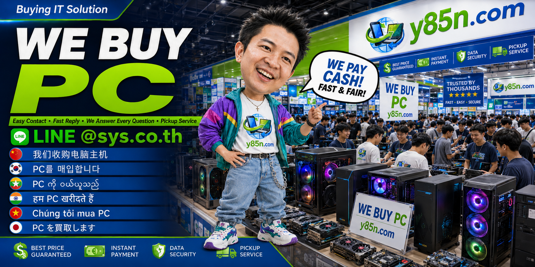 Y85N.com PC buying contact image with LINE sys.co.th