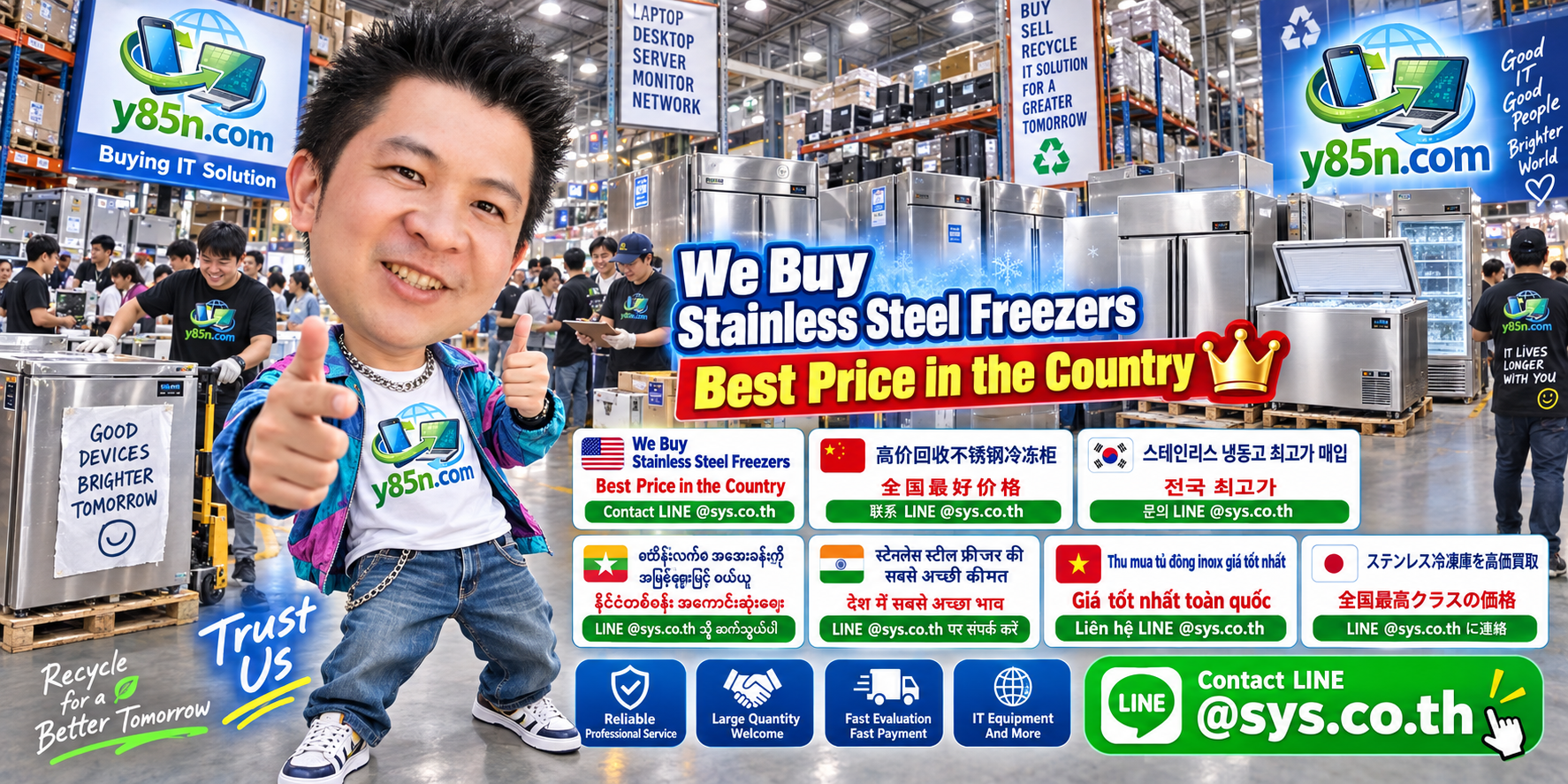 Final Y85N.com we buy stainless steel freezers visual