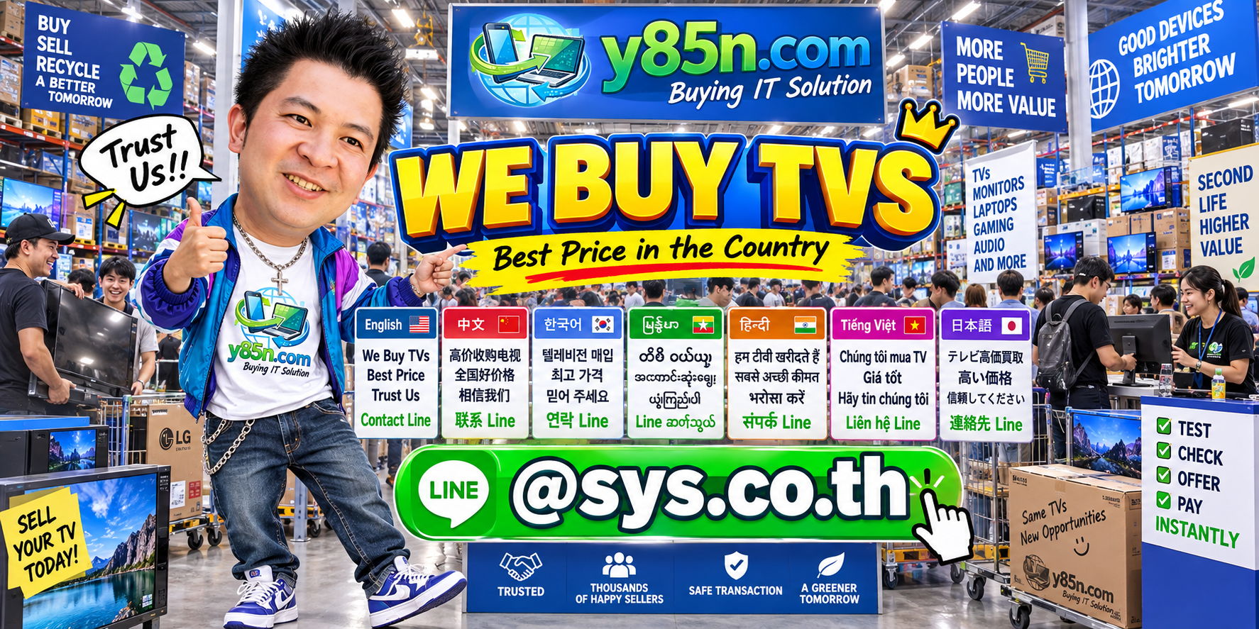 Final Y85N.com we buy TVs visual